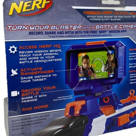 NERF Mission App Tactical Rail Mount N-Strike Elite Series Hasbro New In Box - Picture 7 of 8